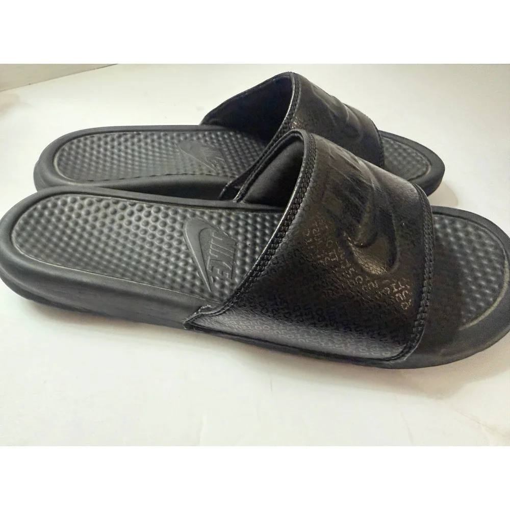 Nike Benassi JDI Black Slides Mens 11 Sandals 343880-001